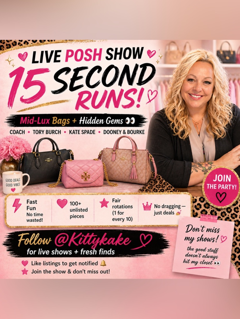 Live Posh Show | ⏰15 Sec. Runs | 📥2 in the Tray | 🏷️Tag me on 1 | ✅Stay Green